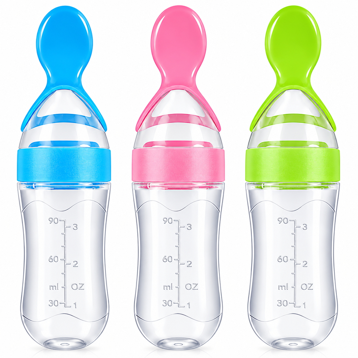 Baby Spoon Feeder – Soft Silicone Feeding Spoon & Baby Food Dispenser