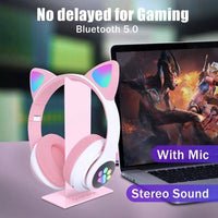 Cat Ear Wireless Gaming Headset