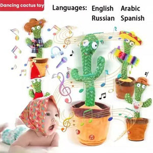 Dancing Cactus Toy – Interactive Singing & Dancing Talking Cactus for Kids