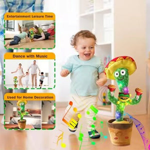 Dancing Cactus Toy – Interactive Singing & Dancing Talking Cactus for Kids